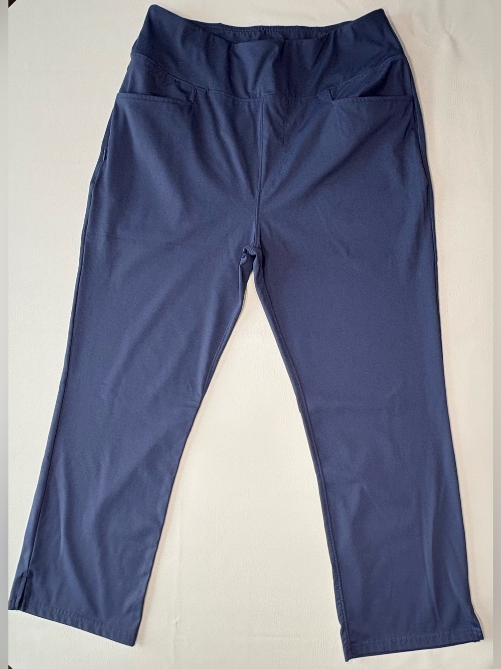 Women's Navy Performance Golf Pants - Picture 11 of 13